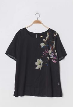 Picture of PLUS SIZE CHIFFON FLORAL TOP